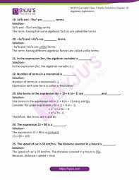 Decide whether you will need pythagoras theorem, sine, cosine or tangent. Ncert Exemplar Solutions For Class 7 Maths Chapter 10 Algebraic Expressions Available In Free Pdf Download