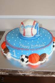 Theme Birthday Cake For Little Boy First Birthday Sports Cake Sports Birthday Cakes Sports Birthday Sports Theme Birthday