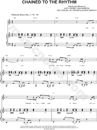 Katy Perry Ft Skip Marley Chained To The Rhythm Katy Perry Feat Skip Marley Chained To The Rhythm Sheet Music In A Minor Transposable Download Print Sheet Music Skip Marley Music Charts