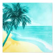 It is a print ready file, which is available in eps and illustrator formats. Tropical Beach Sweet 16 Birthday Party Invitations Square Invitation Card