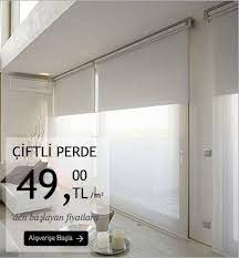 Cift Mekanizmali Ikili Stor Perdeler Panosundaki Pin