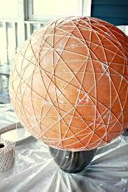 Driftwood lamp with edison bulb. Diy Retro String Lamp Shade