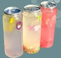 Transparent PET Cans 300ml - Easy Open Lid, Food Grade