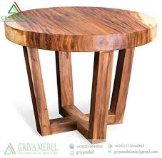 Meja Utuh Bulat Trembesi Minimalis Meja Makan Terbaru Meja Cafe Vintage Meja Cafe Retro Meja Cafe Antik Meja Cafe Solid Utuh M Meja Meja Kayu Desain Meja