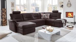 Finden sie ihre einrichtung, von schlafzimmer bis wohnzimmer. Wohnlandschaft Montes Ecksofa U Form Stoff Braun Kaltschaum 327x218 Cm