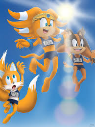 夏休み：イラスト】スク水ビキニ（テイルス＋ティカル＋スティックス）＋菊芋収穫記＋ソラの相貌３ | 妄想印象派 自作のイラストや漫画、アニメ、音楽など