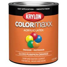 Krylon 7373954 1 Qt Pumpkin Orange Gloss Paint Walmart Com Walmart Com