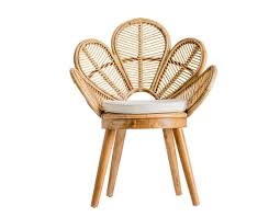 22 résultats pour 'chaise en rotin enfant'. Fauteuil Forme Fleur En Rotin Et Acajou Vical Home