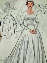 Vintage Mccall S 9678 Sewing Pattern Wedding Dress 1950s Wedding Dress Evening D Vintage Wedding Dress Pattern Wedding Dress Patterns Vintage Dress Patterns