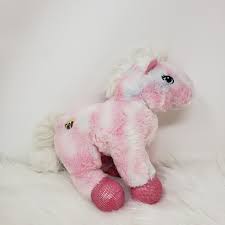 We carry a full line of stuffed animals web kinz from clothes to cards retired rare to new. Ganz Webkinz Pink White Pony Sparkle Horse Soft Plush Stuffed Animal Toy 8