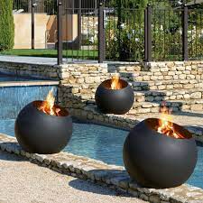 Chic Spherical Fire Pits In 2021 Wood Burning Fire Pit Outdoor Fire Pit Designs Outdoor Fire Pit