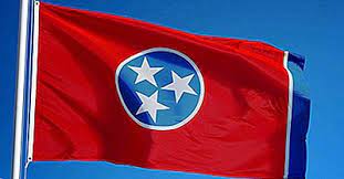 Deelstate van die verenigde state van amerika; Tennessee Staatsflagge 2021