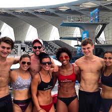 Though she started her athletic journey as a competitive swimmer, she was inspired to dive into . Meaghan Benfeito On Twitter Having A Good Time So Far Here In Shanghai Love The Team Worldcup Canada Http T Co Yeobd5vecr
