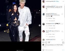 Travis Barker Kourtney Kardashian Join Megan Fox To Celebrate Machine Gun Kelly S Birthday