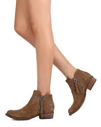 Dolce vita kara perforated ankle boots, saddle , 8.5 us. New Women Dolce Vita Sutton Suede Dual Zipper Stacked Heel Ankle Bootie Ebay