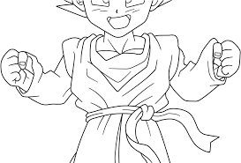 This is a coloring diagram of goten as a child. Surprise Gotenks Coloring Pages Goten Costumepartyrun Goten Full Size Png Download Seekpng