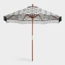 Aqua 9 Ft Replacement Umbrella Canopy With Fringe World Market Outdoor Patio Umbrellas Umbrella Affordable Outdoor Furniture