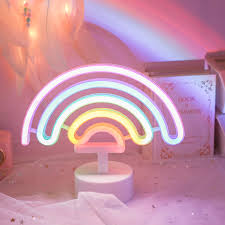 Sweet Colorful Rainbow Light Night Lamp Home Decor In 2020 Rainbow Night Light Rainbow Light Night Lamps