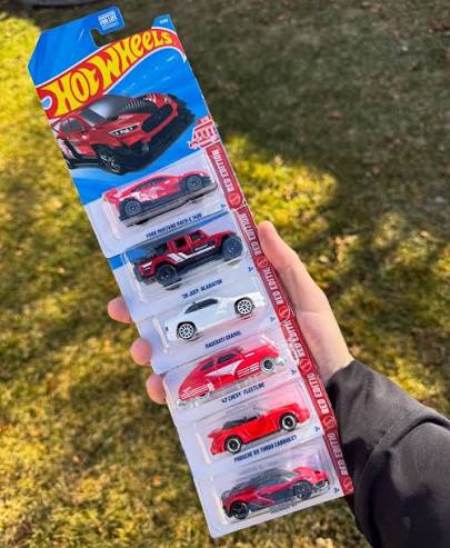 First 6 Hot Wheels Target Red Editions.