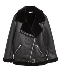 H M Oversized Biker Jacket Fur Leather Jacket Biker Jacket Outfit Vegan Leather Jacket