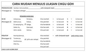 More images for contoh karangan ulasan tahun 4 » Cikgugoh Bahagian B Ulasan