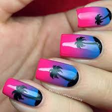 25 Cute Summer Nail Art Designs For Kids Palm Tree Nails Nail Vinyls Tropical Nails Take a look at these summer nail colours and find out which polishes suit pale skin, golden skin nothing completes a look better than polished nails, whether they be painted, gel or acrylic.