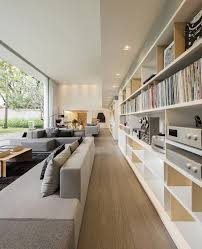 Polished Modern Interior With Dual Level Home Library Tophomeinteriors Home Library Rooms Home Library Design Luxury Modern Homes
