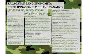 Kalagayan Pang Ekonomiya By