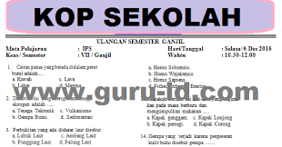 Maybe you would like to learn more about one of these? Soal Ulangan Harian Ips Kelas 7 Semester 1 Kurikulum 2013 Pilihan Ganda Terbaru Info Pendidikan Terbaru