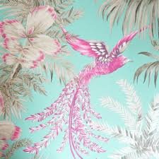Matthew Williamson Samana Wallpapers Bird Of Paradise W6655 07 Bird Wallpaper Paradise Wallpaper Mural Wallpaper