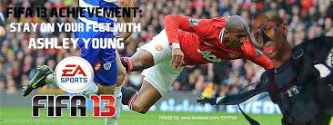 Ashley young (born 9 july 1985) is a british footballer who plays as a left midfield for italian club inter. Fifa 13 Achievement Stay On Your Feet With Ashley Young Home Facebook