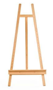 Wood Art Easel For Floor Height Adjustable Shelf Tripod Design Natural Wooden Easel Wood Easel Artist Easel