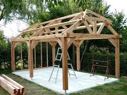 Build Wood Carport Built Timber Frame Carport Garage Cost To Build Wood Carport Timber Frame Construction Timber Frame Gazebo