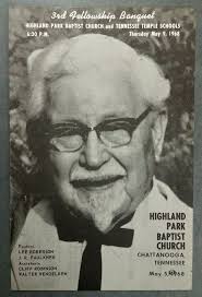 Norman Rockwell and Colonel Harland Sanders 1973