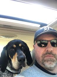 Blue tick coonhound growth over time