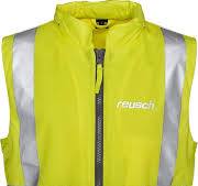 Reusch Protection De Sécurité Gilet de sécurité pour moto, gilet de  sécurité jaune et réfléchissant, cagoule imperméable, réflecteurs argentés,  2 ...