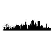 San Francisco City Skyline Silhouette Wall Art Wall Decal Custom Vinyl Art Stickers For Homes Classrooms Interior Designers City Skyline Silhouette Silhouette Wall Art Skyline Painting