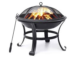 Includes log grate and fiire tool. Kingso 22 In Outdoor Wood Burning Fire Pit Bowl Lawngardenscape