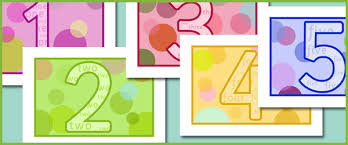 The idea here is multiple and meaningful exposure. Early Learning Resources Decorative Numbers 1 20
