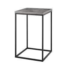 Black And White Marble End Table Arianna Side Table Allmodern White Marble Side Table Modern Side Table White Side Tables