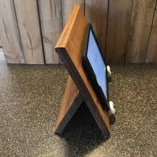 Customized Tablet Holder Cookbook Stand Wood Recipe Holder Etsy Cook Book Stand Tablet Holder Recipe Holder