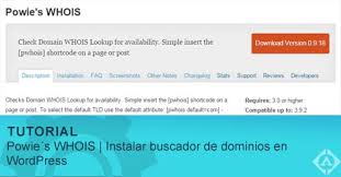 Powie S Whois Instalar Buscador De Dominios En Wordpress Ariapsa