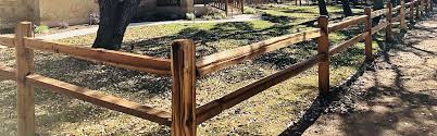 Split rail fence is available in locust or pressure treated lumber. American Fence And Supply