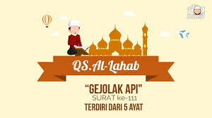 Surat ini merupakan sepenggal cerita yang dialami oleh paman nabi muhammad saw yang bernama abu lahab beserta istrinya yang diancam dengan siksa api neraka. Juz Amma Video Animasi Surat Al Lahab Suara Merdu Anak Lengkap Arti Lirik Dan Terjemahannya Youtube