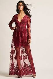 Maxi Dresses Long Sleeved Sleeveless More Forever21 Lace Maxi Romper Lace Burgundy Dress Maxi Dress