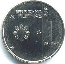 In 1897 spain brought 5 and 10 centimos de peseta coins for use in the philippines as 1 and 2 centimos de peso. Philippine One Centavo Coin Wikipedia