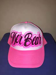 Airbrushed Name Design Trucker Hat Etsy In 2021 Airbrush Name Design Hats