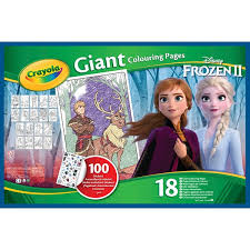 Select from 35450 printable coloring pages of cartoons, animals, nature, bible and many more. Crayola Disney Frozen 2 Giant Colouring Pages With Stickers Smyths Toys Uk