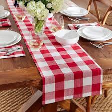 Farmhouse Living Buffalo Check 72 Inch Table Runner Bed Bath Beyond In 2020 Buffalo Check Table Runner Table Runners Table Runner Diy