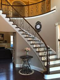 Life In The Barbie Dream House Scroll Iron Baluster Staircase Upgrade In 2019 Iron Stair Railing House Stairs Iron Staircase Railing